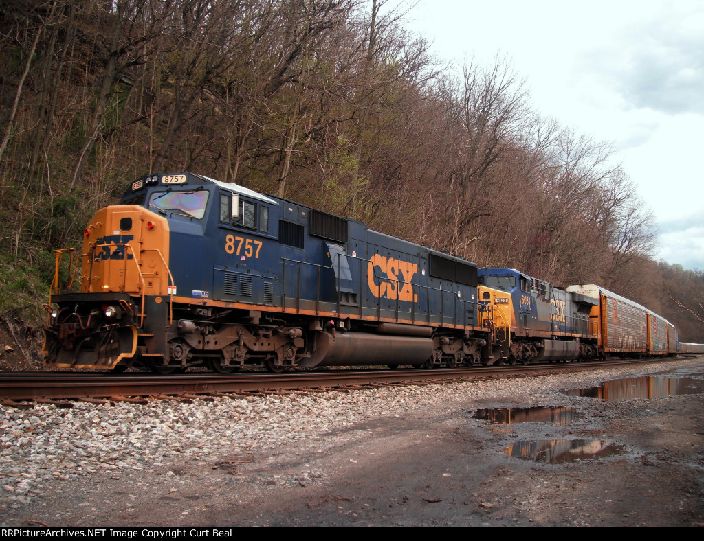 CSX 8757 and 603